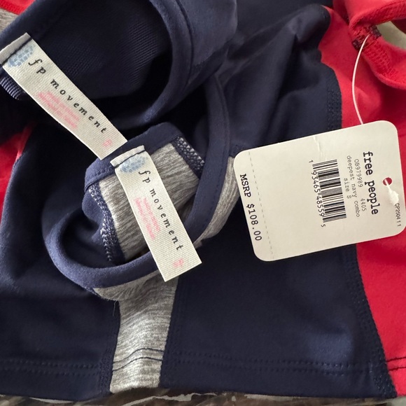 Brand New Free People SMALL six pack Set deepest navy red gray combo 2 items - Picture 5 of 6
